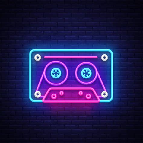 Retro Recorder Tape Dimmable Led Neon Signs Custom Options Color Size