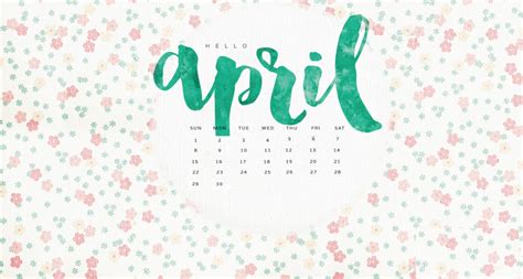 April 2018 Calendar Wallpaper Latest Calendar
