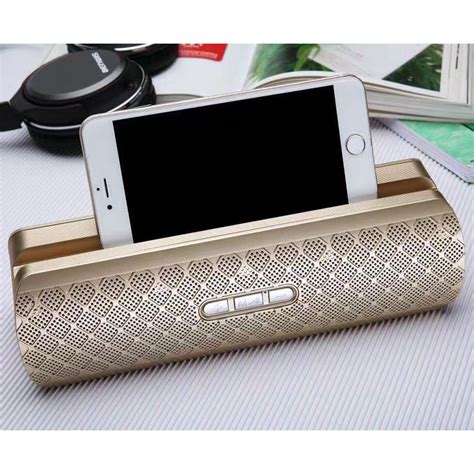 Wholesale Cell Phone Holder Style Portable Bluetooth Speaker 206 Gold
