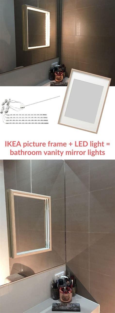 Led lighted bathroom vanity mirror with lights. How to add light to poorly lit bathroom vanity mirror ...