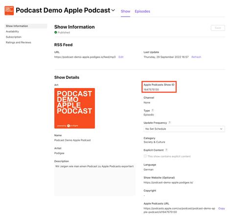 how to find the apple podcasts id of my podcast podigee knowledge base