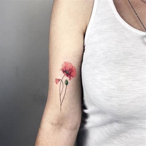 60 Beautiful Poppy Tattoo Designs And Meanings Poppy Flower Tattoo