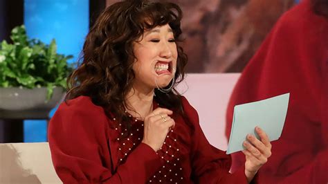 Sandra Oh Cant Stop Drooling During Hilarious Game Of Speak Out On