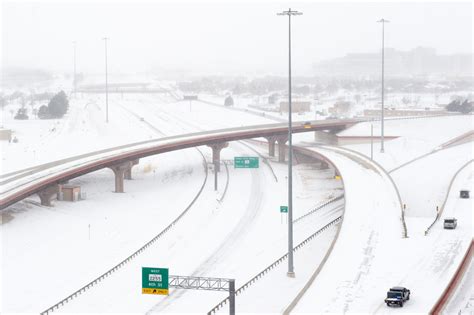 Texas Snow Pictures And Videos Show State Hit By
