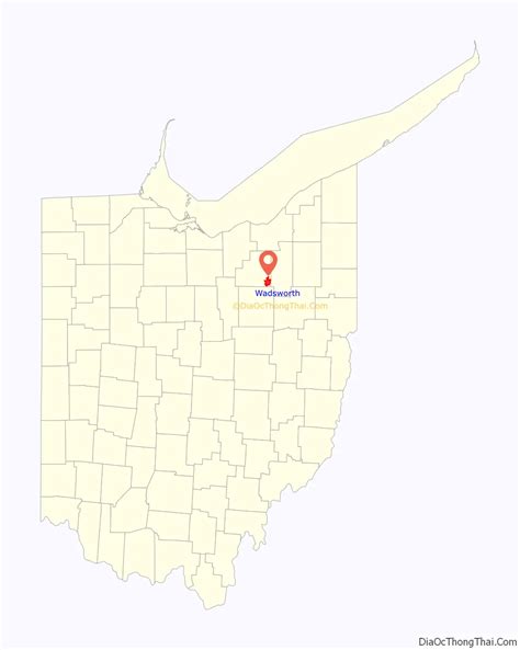 Map Of Wadsworth City Ohio