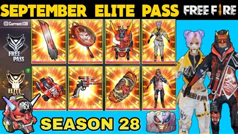 Free Fire Season 28 Elite Pass Full Review September 2020 Elite Pass