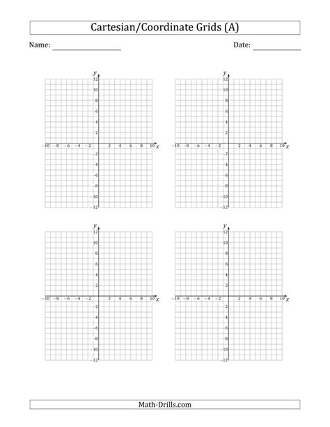4 Per Page Cartesiancoordinate Grids