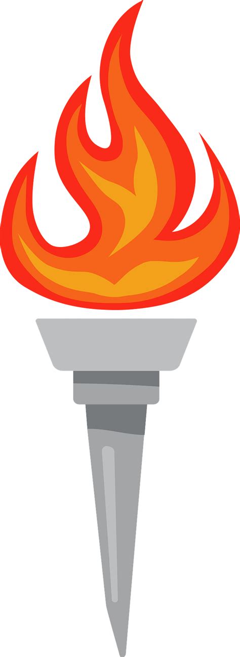 Torch Flames Clipart Image