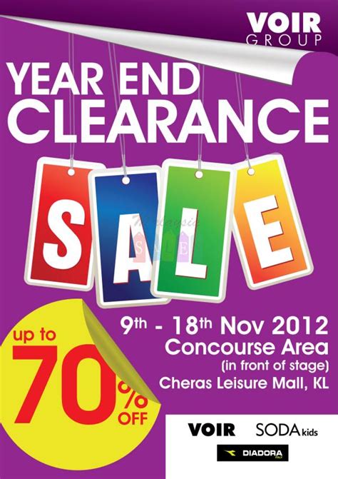 They got dozens of unique ideas from professional designers and picked their favorite. Sales in Malaysia: VOIR Group Year End Clearance Sale 2012