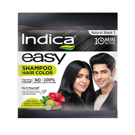 Indica Easy Do It Yourself Minutes Hair Color Shampoo With Herbal