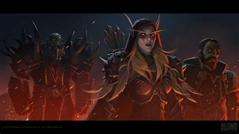 Wallpaper World Of Warcraft World Of Warcraft Battle For Azeroth Digital Art Artwork Elven