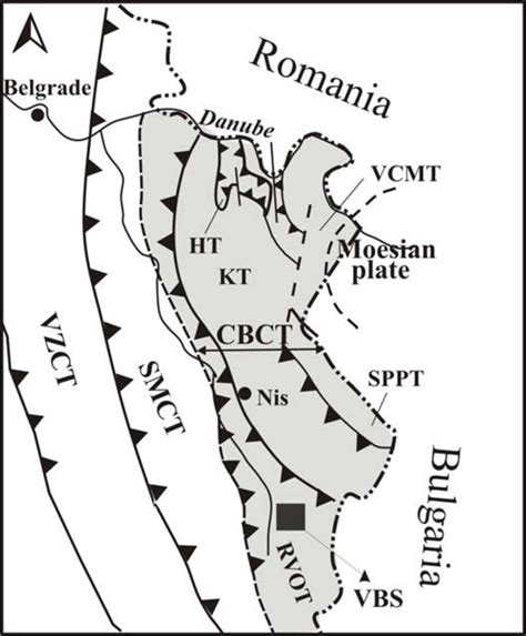 Terranes Of East Serbia Acc To Karamata And Krstić 1996