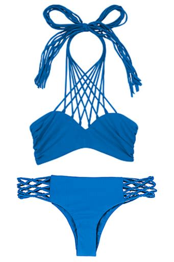 Mikoh Swimwear Kahala Rockies Bikini Set Tahiti Blue Shop Boutique Flirt
