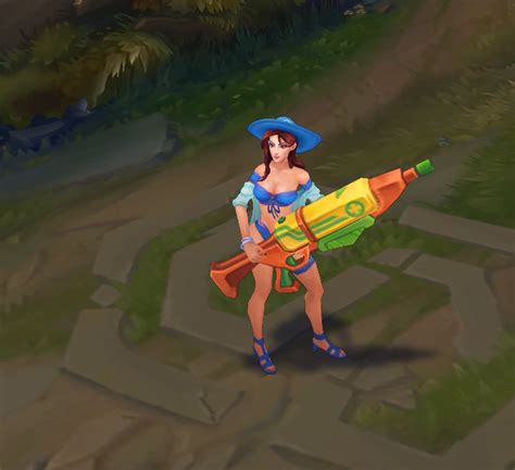 Pool Party Caitlyn Chroma Skin League Of Legends Skin