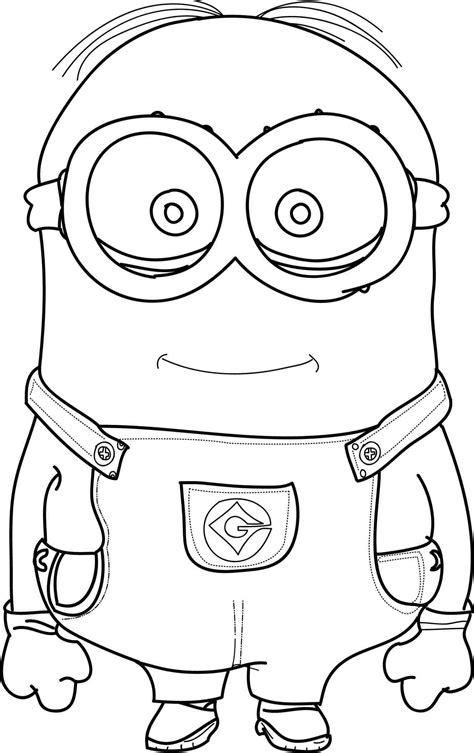 Minion Outline Drawing at GetDrawings | Free download