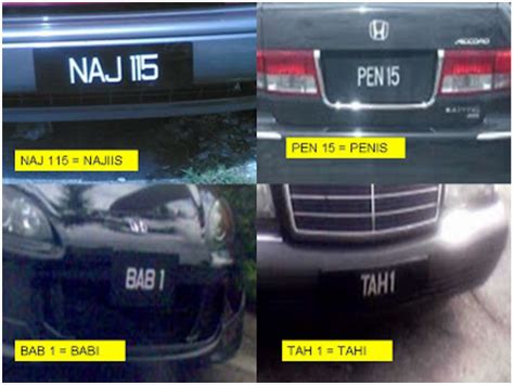 Istilahnya secara teknis adalah tanda nomor kendaraan bermotor atau disingkat tnkb. ASAL USUL PLAT KENDERAAN MALAYSIA - PenangKini