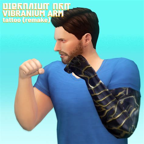 Mod The Sims Fatws Version Bucky Barnes Metal Arm Tattoo