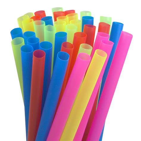 Disposable Tableware Alink Pointed Kraft Paper Boba Straws 12mm Extra