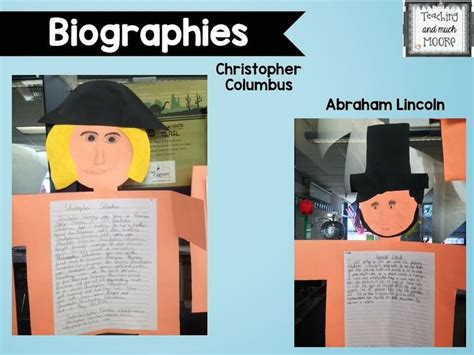 Biographies Teaching And Much Moore Biography Report Third Grade Ela
