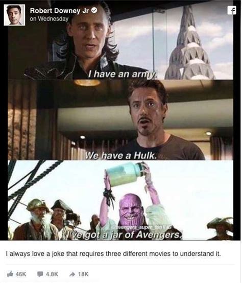 Robert Downey Jr Shares Heartbreaking Avengers Infinity War Meme