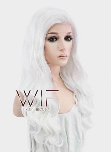 Wavy White Lace Front Synthetic Wig Lf388 In 2023 Wigs Hair Beauty