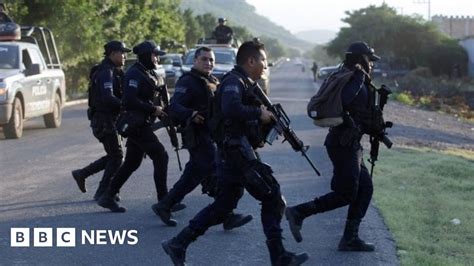 Mexico Army Deployed After Police Killed In Ambush Bbc News