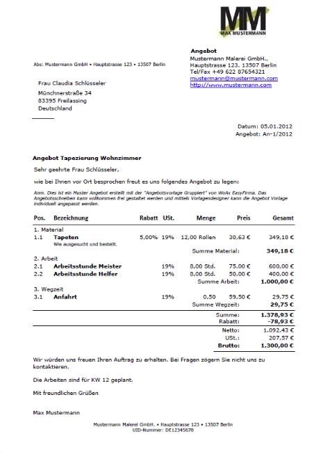 Wenn sie nun ein angebot schreiben möchten, dann klären sie vorab mit ihrem interessenten oder kunden seine konkreten anforderungen und wünsche. Maler angebotsschreiben - Kundenbefragung fragebogen muster