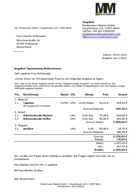 Jetzt anfordern und 5 eur gutschein sichern!* Angebot Arbeitnehmerüberlassung Vorlage ...