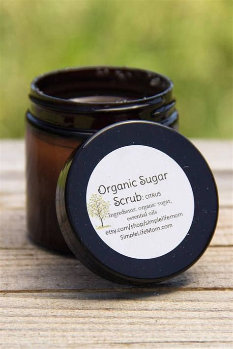 Organic Sugar Scrub Body Scrub Lip Scrub Exfoliating Etsy Organic