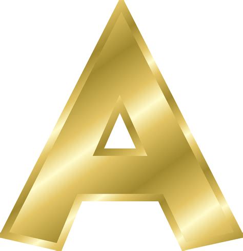 Letras En Dorado Golden Letters Letras Png Alfabeto A