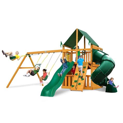 Shop Gorilla Playsets Mountaineer Clubhouse Residential Wood Playset