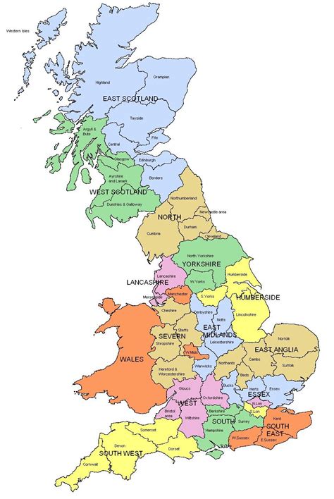 Map of england and wales. Map of Regions and counties of England, Wales, Scotland. i ...