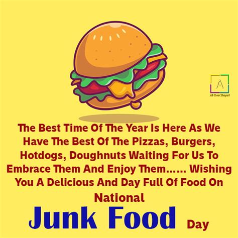 National Junk Food Day Quotes Junk Food Quotes Sayings