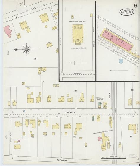 Image 6 Of Sanborn Fire Insurance Map From Americus Sumter County