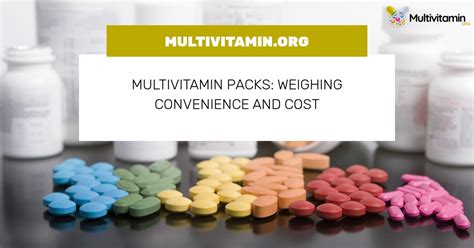 Multivitamin Packs Weighing Convenience And Cost