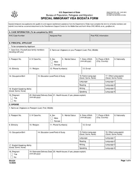 Ds 234 2020 2021 Fill And Sign Printable Template Online Us Legal Forms
