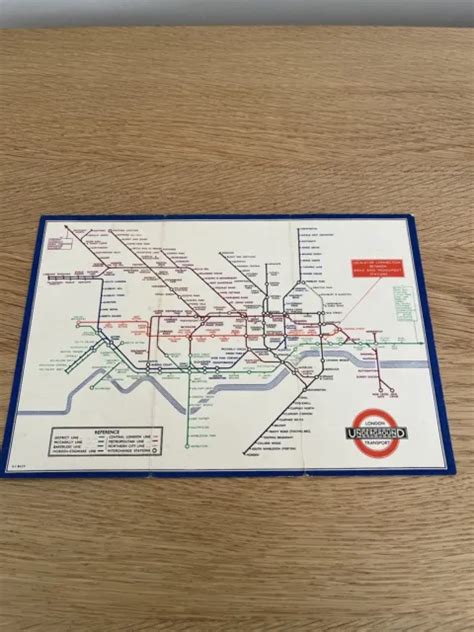 1935 No 1 Railway Map Harry Beck London Transport Underground Tube Map