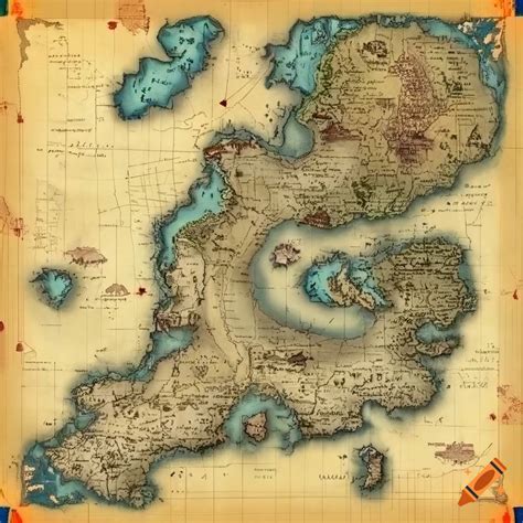 High Resolution Fantasy Cartography Map On Craiyon