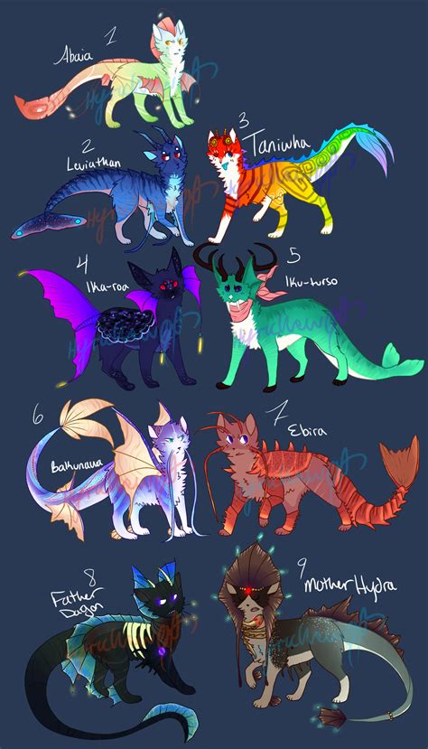 Mythical Sea Cats Auction By Hyruchewey On Deviantart