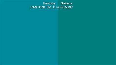Pantone 321 C Vs Sikkens P05337 Side By Side Comparison