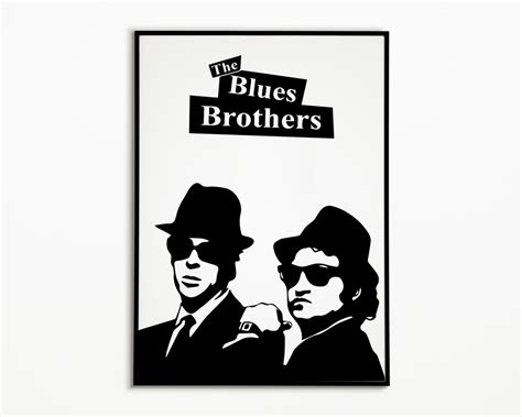 The Blues Brothers Print Printable Wall Art Vintage Poster Wall