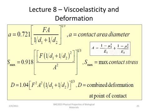 Ppt Lecture 8 Viscoelasticity And Deformation Powerpoint