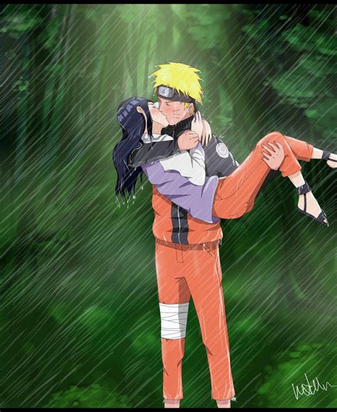 kiss in the rain kissing in the rain anime romance naruhina comics
