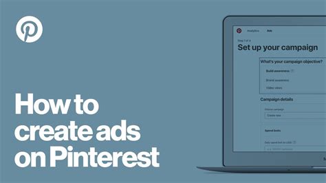 how to create ads on pinterest youtube