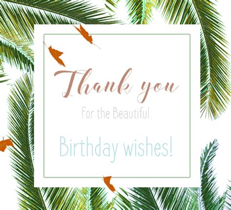 Frame Thank You For Birthday Wishes Free Birthday Thank You Ecards