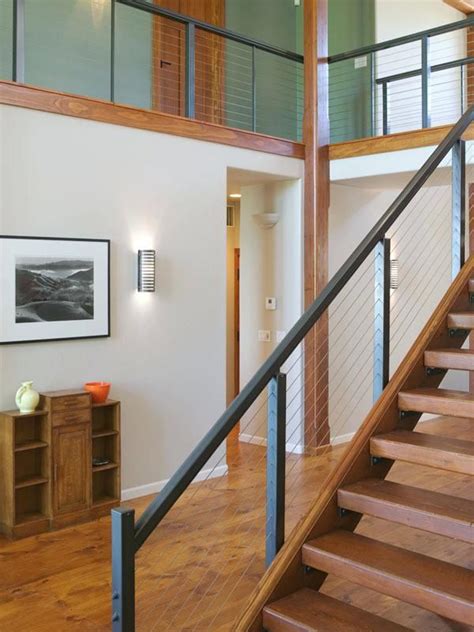 Cable Stair Railing Photo Of Aluminum With Horizontal Infill In
