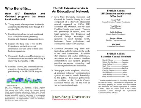 Who Benefits Iowa State University Extension And Outreach