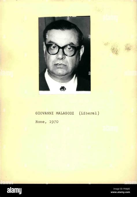 1970 - Giovanni Malagodi (Liberal) © Keystone Pictures USA/ZUMAPRESS