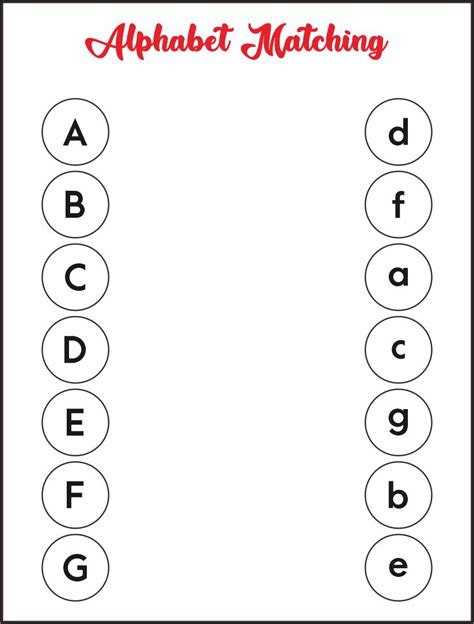 Matching The Alphabet Worksheet Onenow