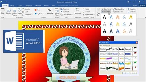 How To Use Wordart In Ms Office 2016 And Update Version Youtube